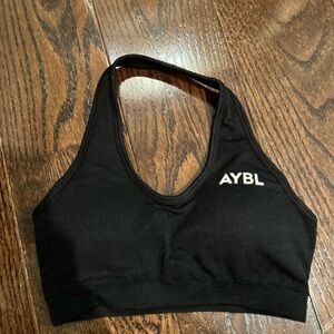 AYBL Black Halter Sports Bra